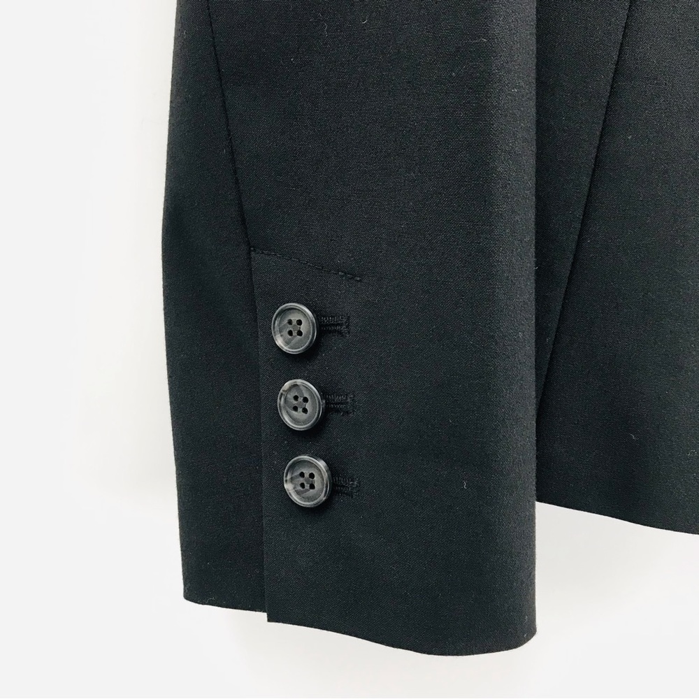 Halogen Double Button Fitted Blazer In Black Size… - image 4